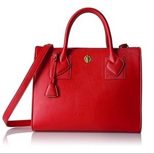ANNE KLEIN LIMITED EDITION RED HILLARY SATCHEL